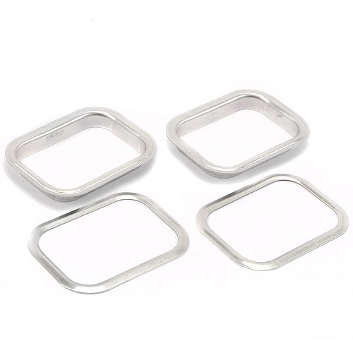     
                
                
    Chromen sierlijsten voor verwarmingsopeningen op tapijt voor Kever 1956 ->1960 - VB13343
