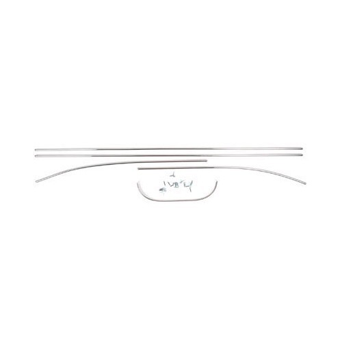  Stainless steel strips on door panels for VW Beetle oval 56 ->57 - VB16310 