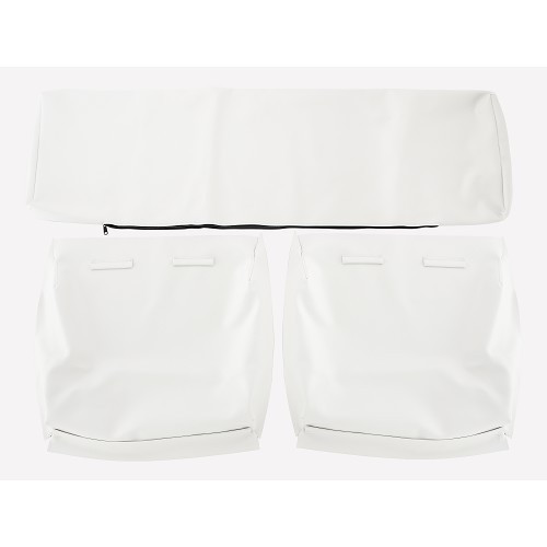  Set of TMI seat covers in smooth white vinyl for 181 - VB18102-1 