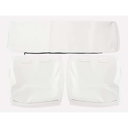  Set of TMI seat covers in smooth white vinyl for 181 - VB18102-1 