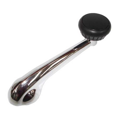  1 chrome-plated window winder handle with black button for Volkswagen Beetle 67 - VB20120 