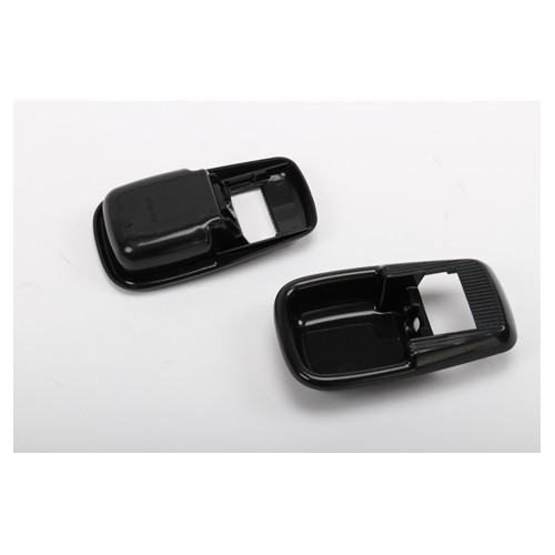  Contours noirs pour gâches intérieures d'ouverture de porte avec verrou pour Volkswagen Coccinelle & Combi 69-> - 2 pièces - VB20414-1 