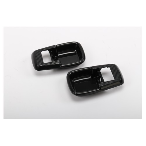     
                
                
    Contours noirs pour gâches intérieures d'ouverture de porte avec verrou pour Volkswagen Coccinelle & Combi 69-> - 2 pièces - VB20414
