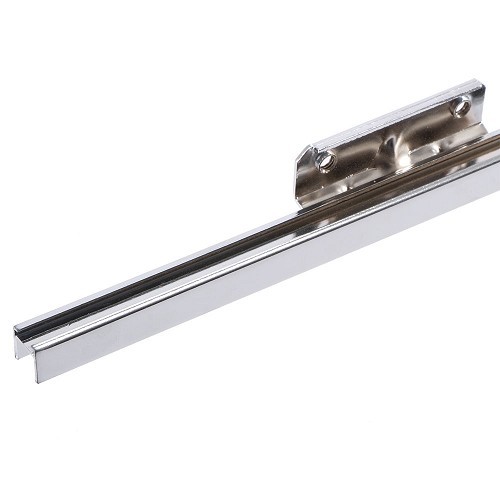 Left chromed guide rail between the window and the quarter panel for Volkswagen Beetle 55 ->64 - VB21015