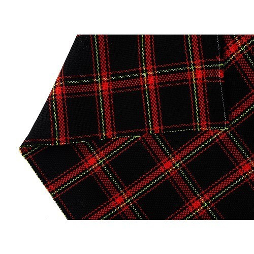  Red tartan fabric for Mexico Beetle - VB25700-1 