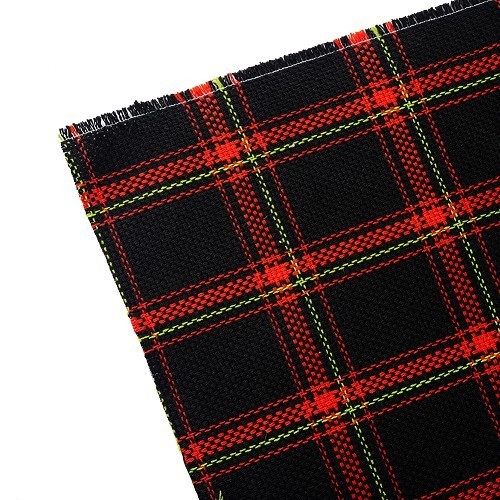  Red tartan fabric for Mexico Beetle - VB25700 