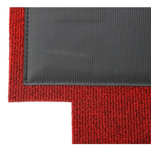 Kompletter roter Teppichboden für VW Käfer Limousine (07/1955-07/1964) - VB25805