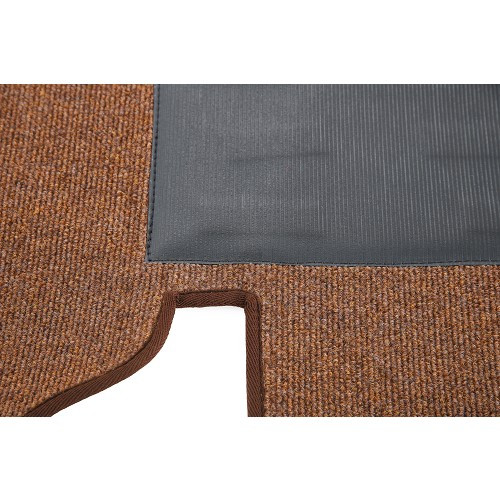 Moquette complète brun écorce pour VW Coccinelle 1302 Berline (07/1970-07/1972) - VB25832