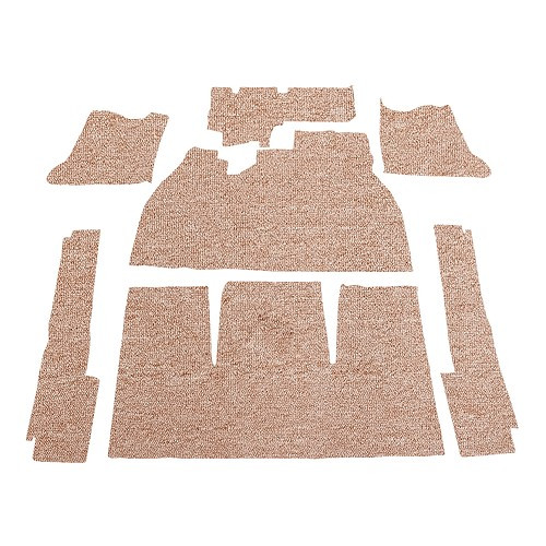     
                
                
    Alfombras beige para Volkswagen Beetle 1200 / 1300 Berlina (08/1968-07/1972), con reposapiés - VB26003
