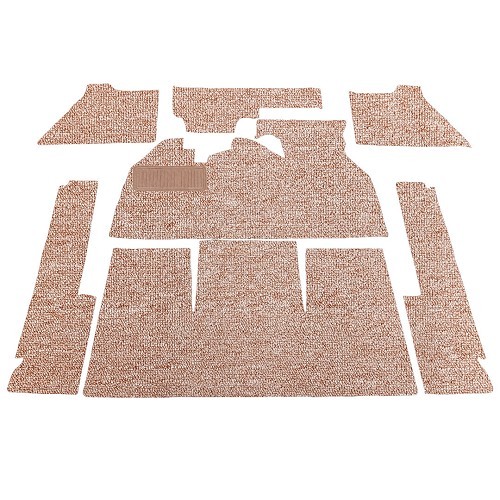     
                
                
    Alfombrillas beige para Volkswagen Beetle 1302 Berlina (08/1970-07/1972), con reposapiés - VB26005
