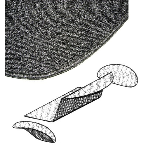  Kofferbak tapijt grijs "zout - VB26013 