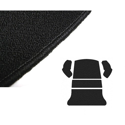  Black luggage compartment carpet for Volkswagen Beetle Hatchback 65 ->72 - VB26020UN 