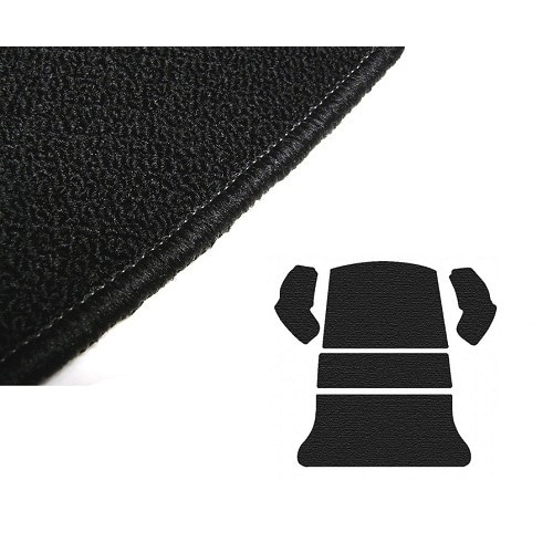  Black luggage compartment carpet for Volkswagen Beetle Hatchback 65 ->72 - VB26020UN 
