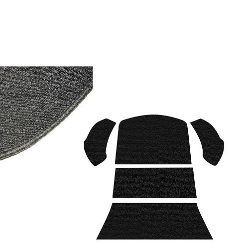     
                
                
    Grey luggage compartment carpet for Volkswagen Beetle Hatchback 73 ->78 - VB26030UG
