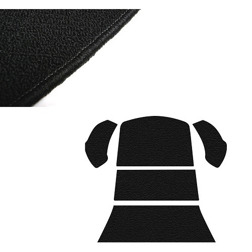  Zwarte kofferbak tapijt voor Kever Sedan 73 ->78 - VB26030UN 