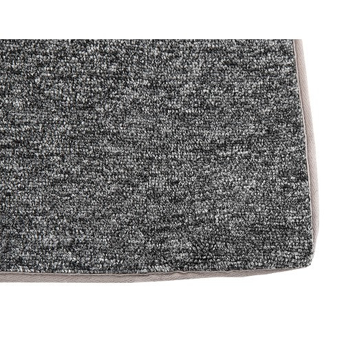 Charcoal gray carpets for VOLKSWAGEN Beetle Sedan (08/1957-07/1961), with footrests - VB26032