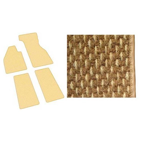  Coco floor mats for Volkswagen Beetle 59 -&gt;72 - 4 pieces - VB26106 