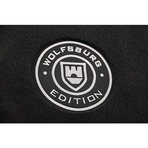  Tapis noirs Wolfsburg Edition pour Volkswagen Coccinelle 1303 - 4 pièces - VB26107-1 