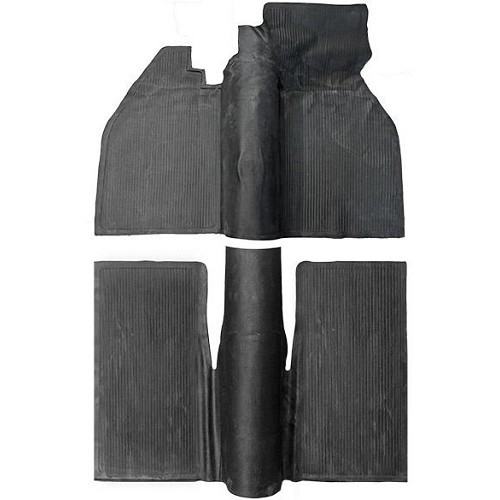  Original type black rubber mat for Volkswagen Beetle 57 ->67 - VB26900 
