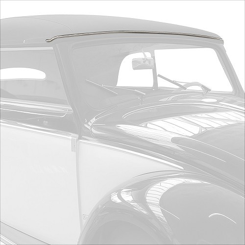 Moulure de haut de pare-brise pour VOLKSWAGEN Coccinelle cabriolet (-07/1959) - VB28000