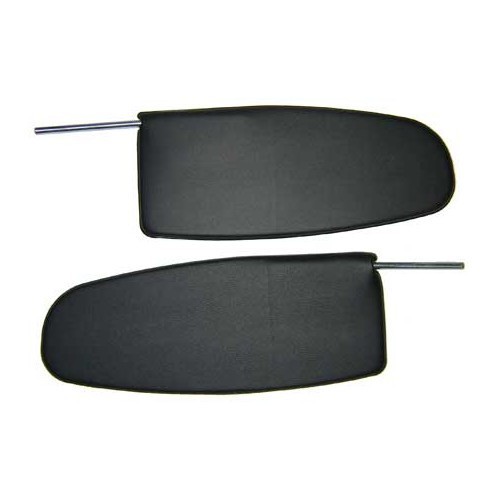  Black sun visors for Volkswagen Beetle 58 -&gt;64 - 2 pieces - VB28000N 