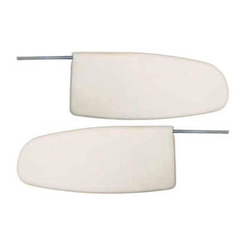  White sun visors for Volkswagen Beetle 58 -&gt;64 - 2 pieces - VB28000W 