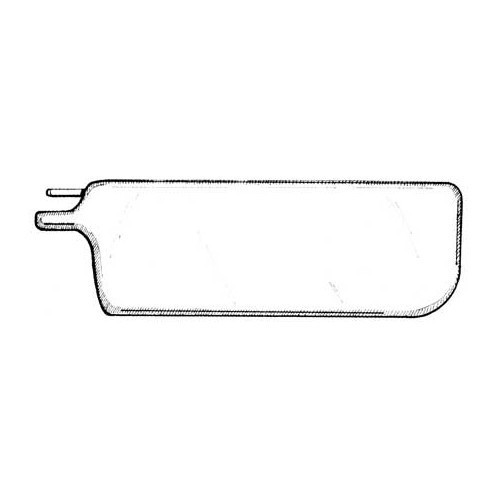 White sun visors for Volkswagen Beetle Convertible 65 -&gt;72 - pair - VB28001W