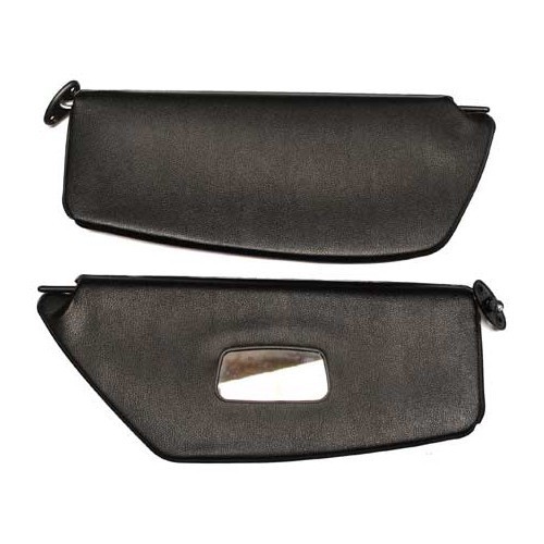     
                
                
    Black sun visors with mirror for Volkswagen Beetle 65 -&gt;67 - 2 pieces - VB28003NM
