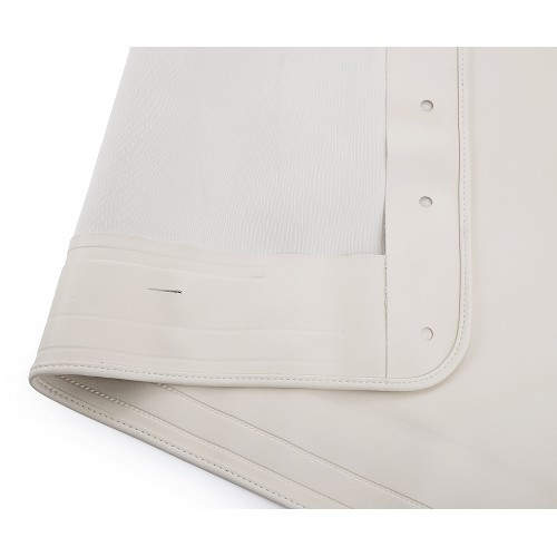  "Smooth Leatherette" cream vinyl convertible fabric for VW Beetle 57 ->63 - VB28869-1 