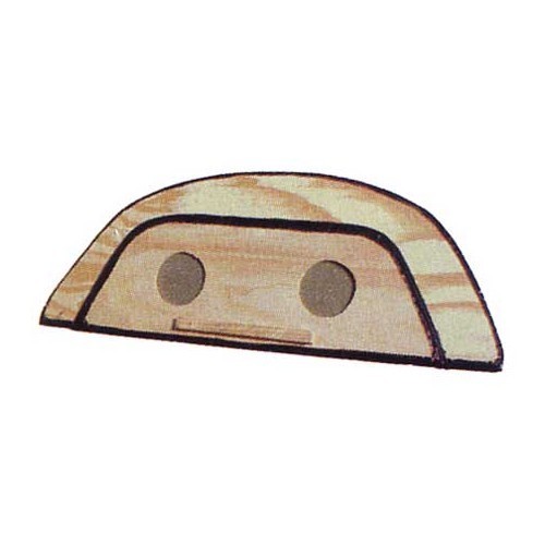 Rear shelf black leather imitation for Old Volkswagen Beetle berline - VB28900