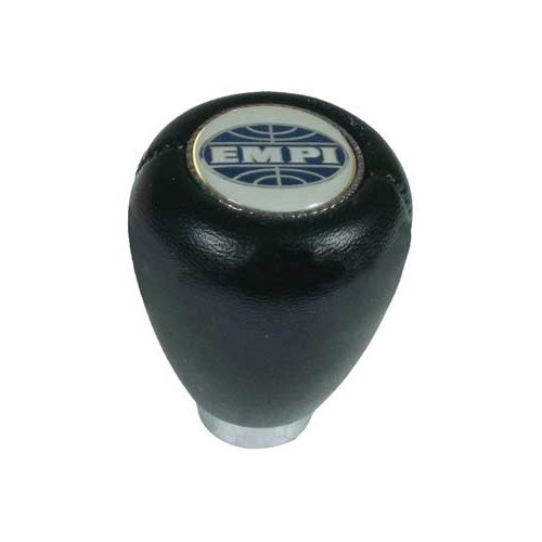  EMPI black leather gear lever knob - VB30405 