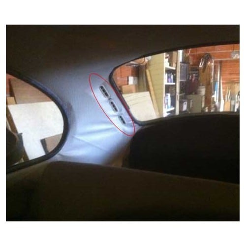  Blanco interior trasero rejillas de ventilación para Volkswagen Beetle 68-&gt; - 6 piezas - VB311467W-1 