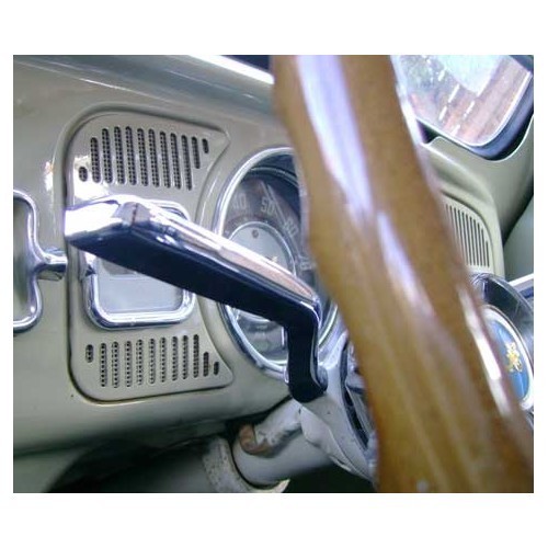  Tampa do indicador luminoso em aço inoxidável polido para Volkswagen Beetle 60 -&gt;67 - VB34914-2 