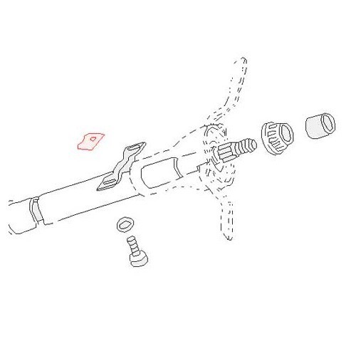 1 steering column mountingbase for Volkswagen Beetle 1200 78 -> - VB34932