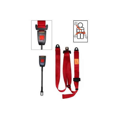     
                
                
    SECURON Rot 3-Punkt-Frontgurt mit Stange - VB38061
