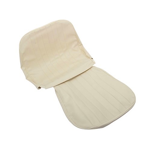  TMI seat covers in smooth cream vinyl for Volkswagen Beetle saloon 58 ->64 - VB43112322 