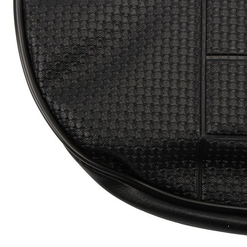  TMI seat covers in black embossed vinyl for Volkswagen Beetle saloon 74 ->76 (USA) - VB43112801-1 