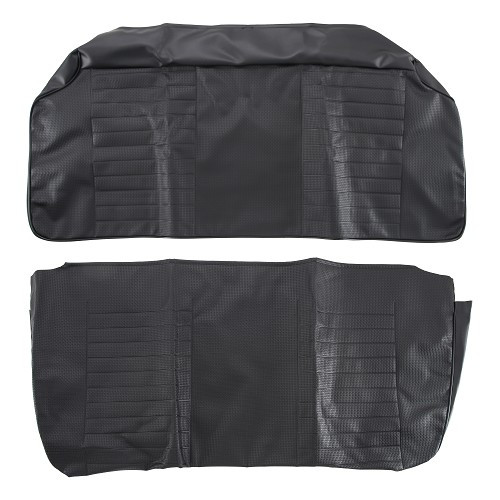 Coprisedili in vinile nero in rilievo TMI per Volkswagen Cox Berlina 74 ->76 (USA) - VB43112801