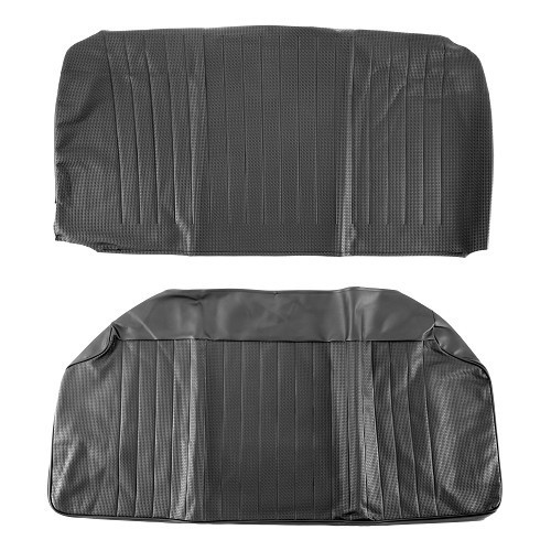  TMI Sitzbezüge aus geprägtem Vinyl Schwarz für Volkswagen Beetle Limousine 68 -&gt;72 Europa - VB43113001-2 