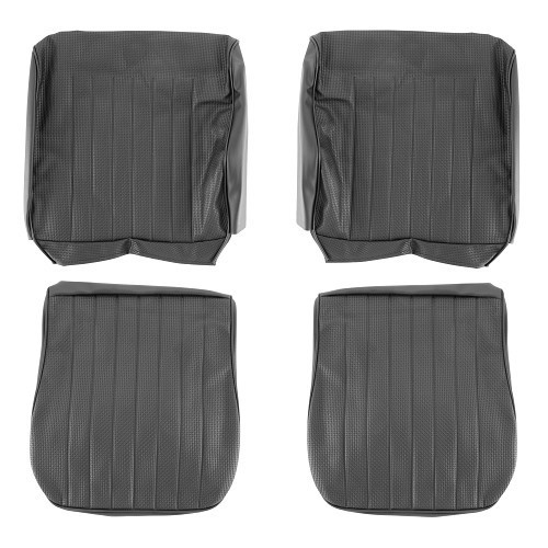  Housses de sièges TMI en vinyle gaufré Noir pour Volkswagen Coccinelle Berline 68 ->72 Europe - VB43113001 
