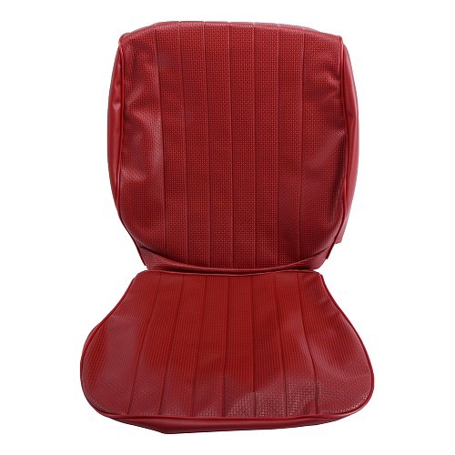  TMI seat covers in burgundy embossed vinyl for Volkswagen Beetle Sedan 73 (Europe) - VB43113107-1 