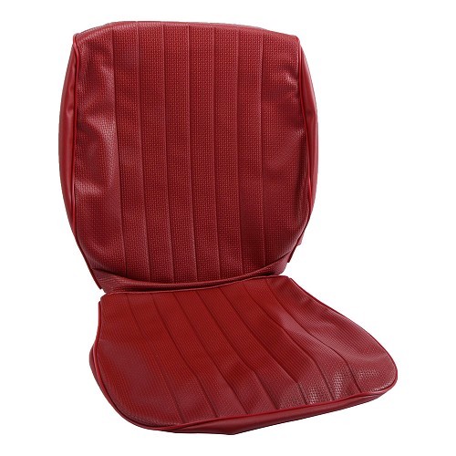  Housses de sièges TMI en vinyle gaufré bordeaux pour Volkswagen Coccinelle Berline 73 (Europe) - VB43113107 