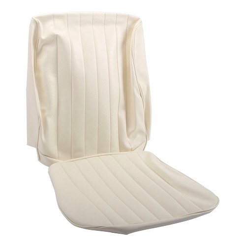  TMI seat covers in smooth vinyl Off-White 20 for Volkswagen Cox Sedan year 73 (Europe) - VB43113120 