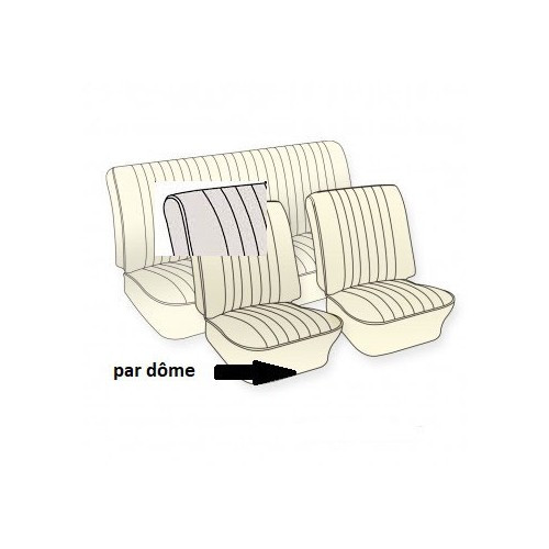     
                
                
    Coprisedili in vinile goffrato TMI per Volkswagen Beetle Sedan 73 (Europa) - VB431131G
