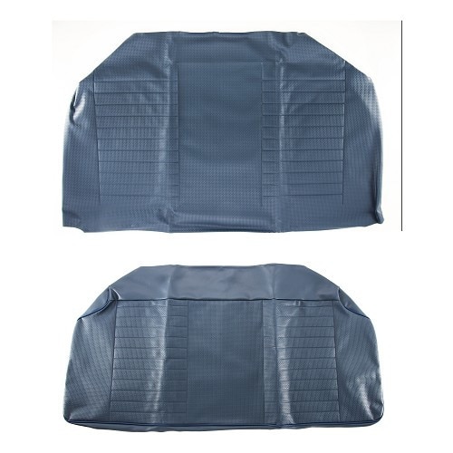  Housses de sièges TMI en vinyle gaufré Bleu (08) pour Volkswagen Cox Berline 74 ->78 (Europe) - VB43113208-1 
