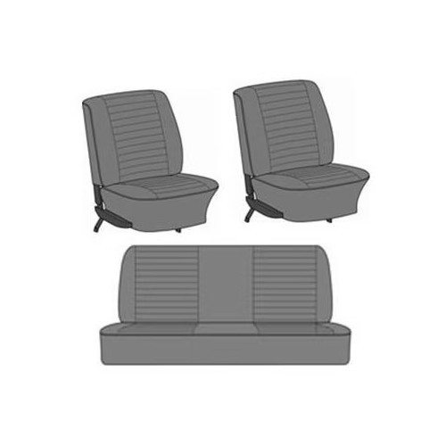  TMI seat covers in smooth vinyl for Volkswagen Beetle Sedan 74 -&gt;76 (Euro pe) - VB43113211 
