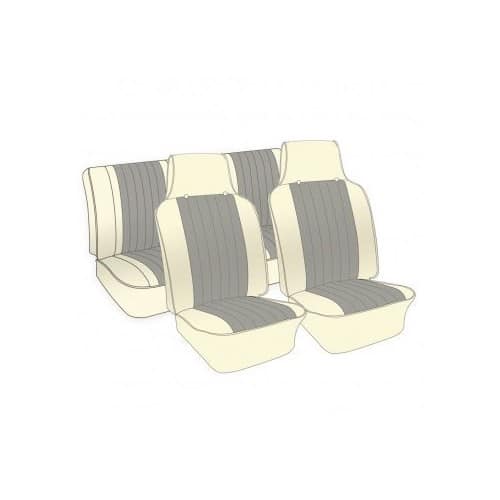  Housses de sièges TMI 2 tons couleurs & textures au choix pour Volkswagen Coccinelle Berline 68 ->69 USA - VB44113 
