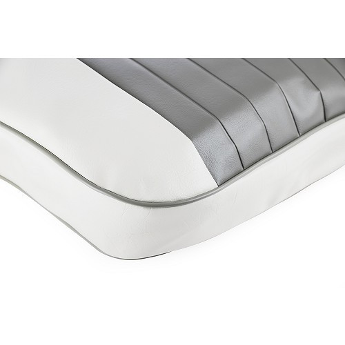  TMI 2 tonos fuera de blanco / gris ratón fundas de asiento para Cox Berline 58 ->64 - VB44120 