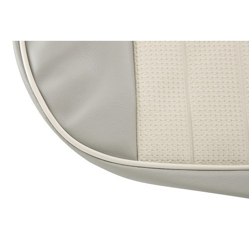 Housses de sièges TMI 2 tons pour Volkswagen Coccinelle Berline 58 ->64 - Gris souris 16 (ext) / Beige clair 05 (int) - VB44146