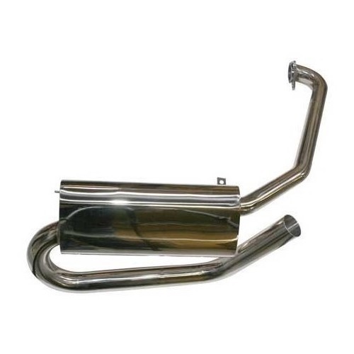  TURBO stainless steel silencer for Volkswagen Beetle& Combi 1300, 1500, 1600 - VC20008 